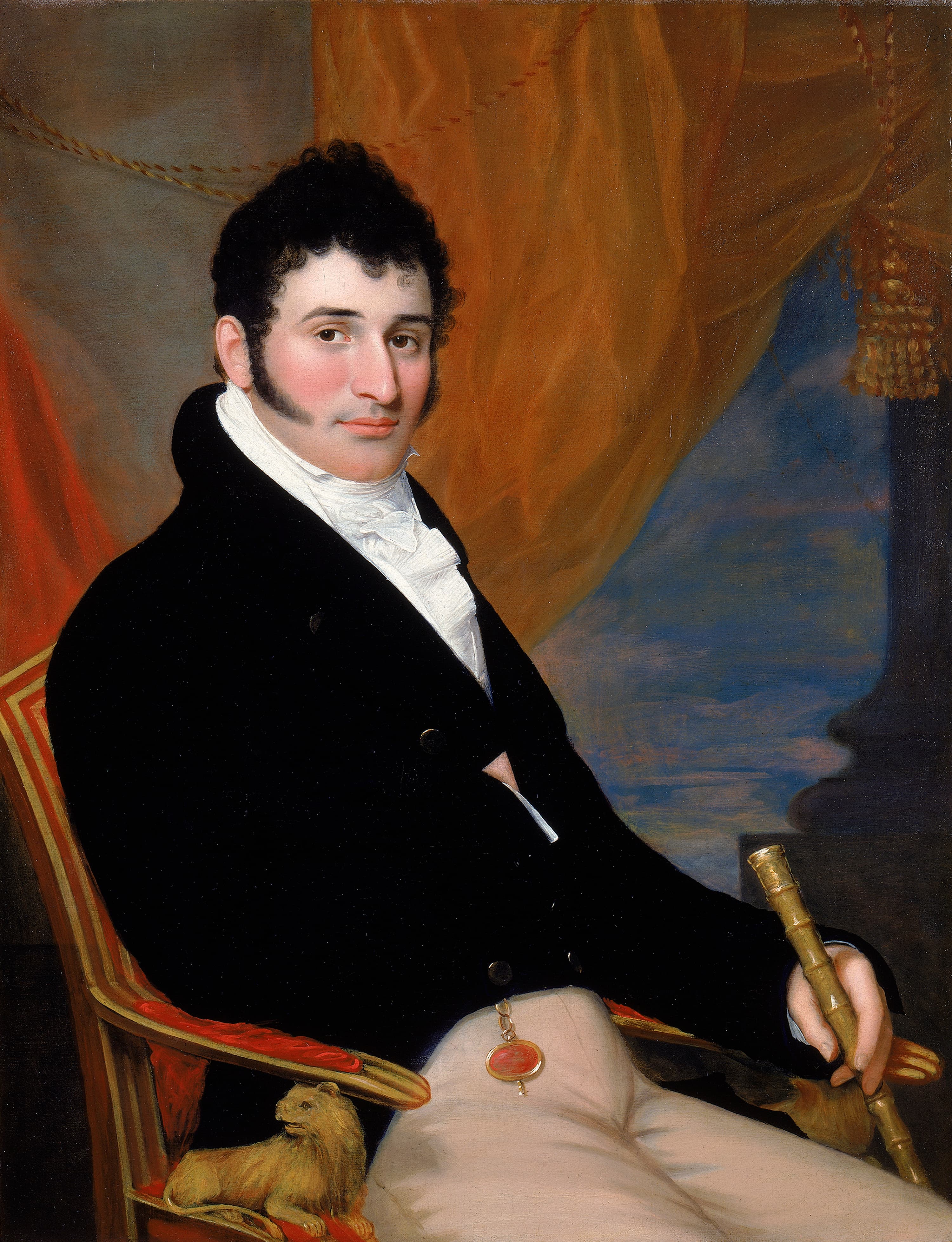 John Wesley Jarvis, Portrait of Solomon Isaacs, ca. 1813. Oil on canvas, 36 ⅝ × 28 ¼ inches. Courtesy the Jewish Museum, New York.