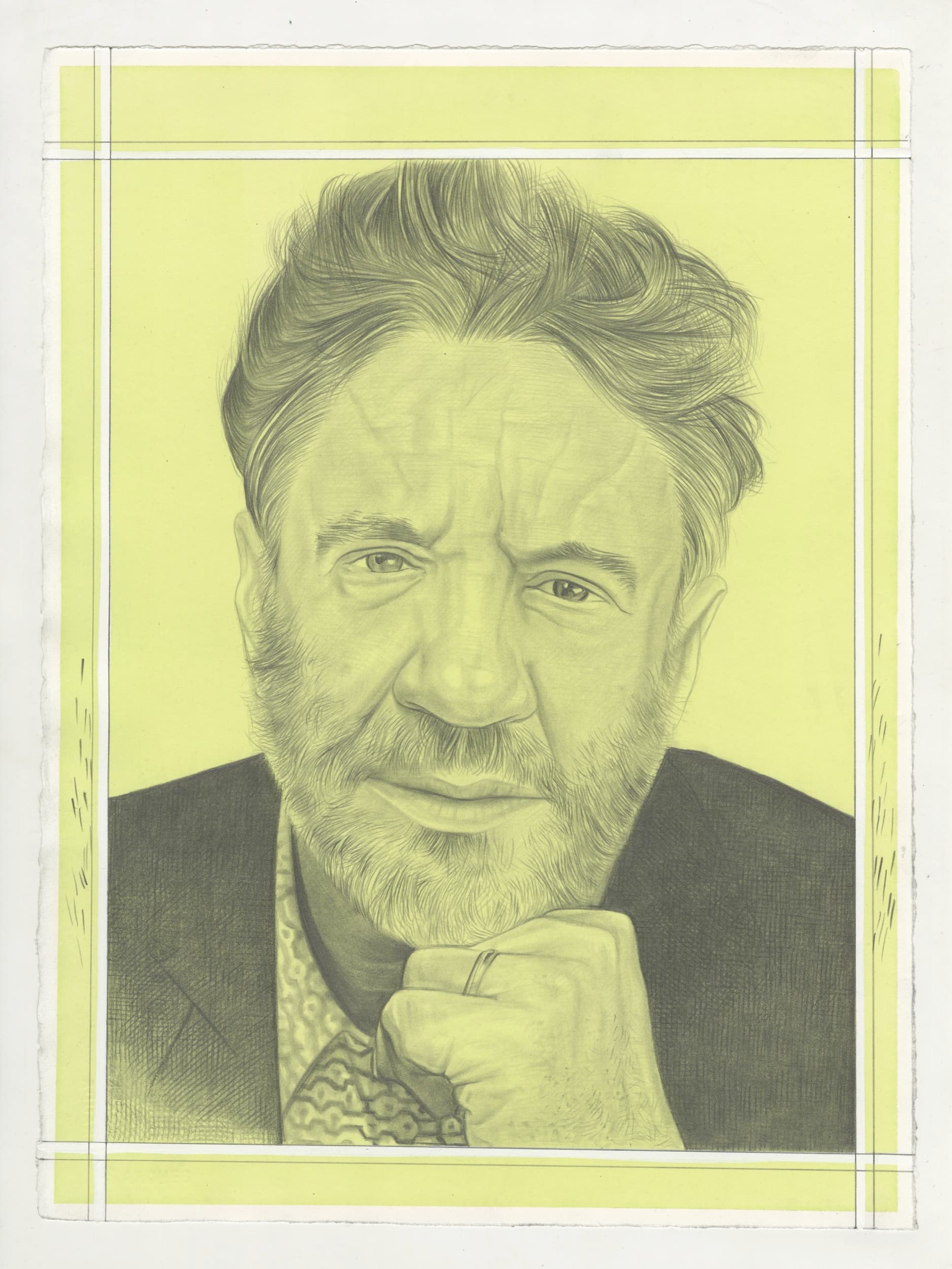 Portrait of Hayes Greenfield, pencil on paper by Phong H. Bui.