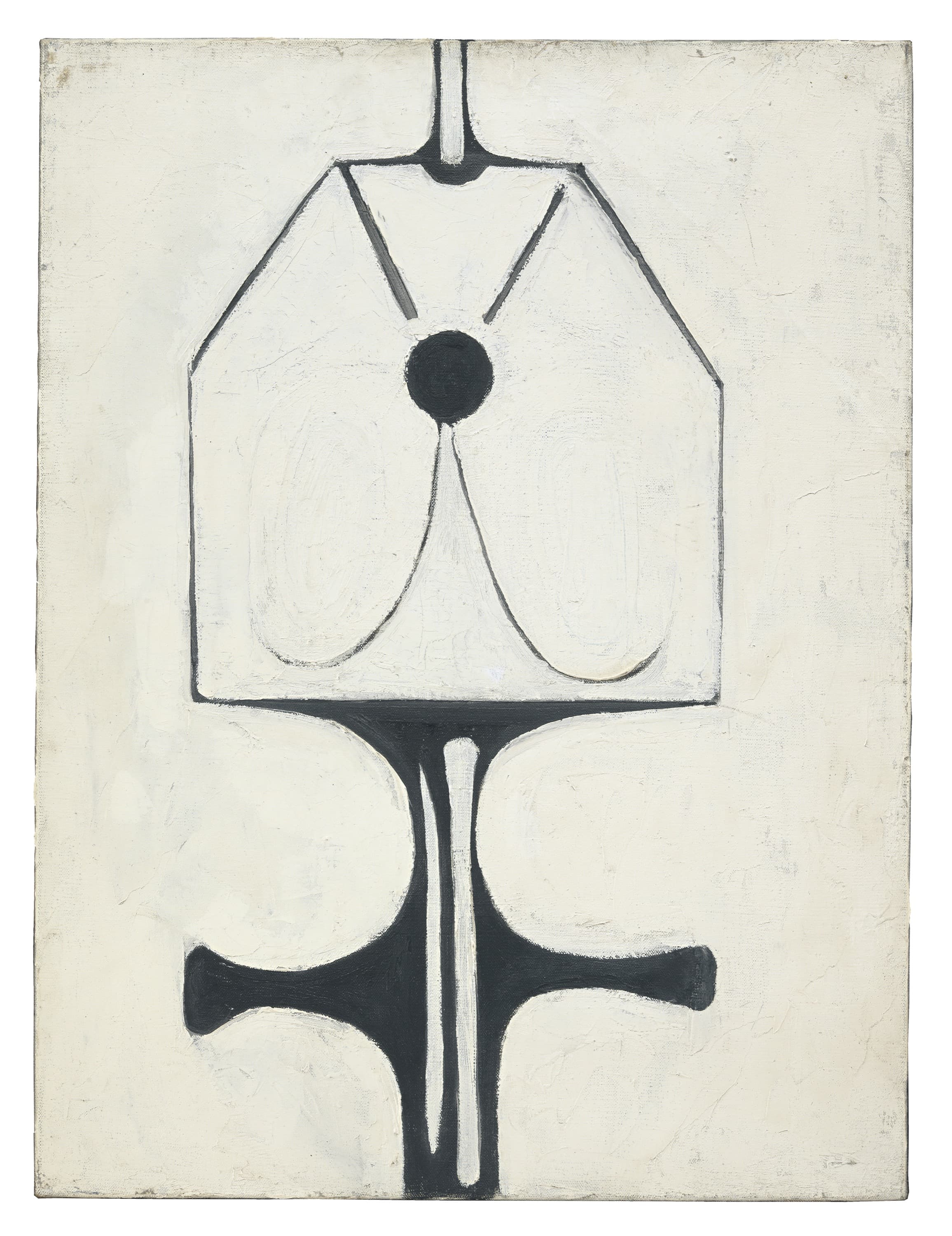 Ellsworth Kelly, Toilette, 1949. Oil on canvas with painted wood frame, 24 ¾ × 18 ¾ × ½ inches. Courtesy Ellsworth Kelly Studio and Parrish Art Museum.