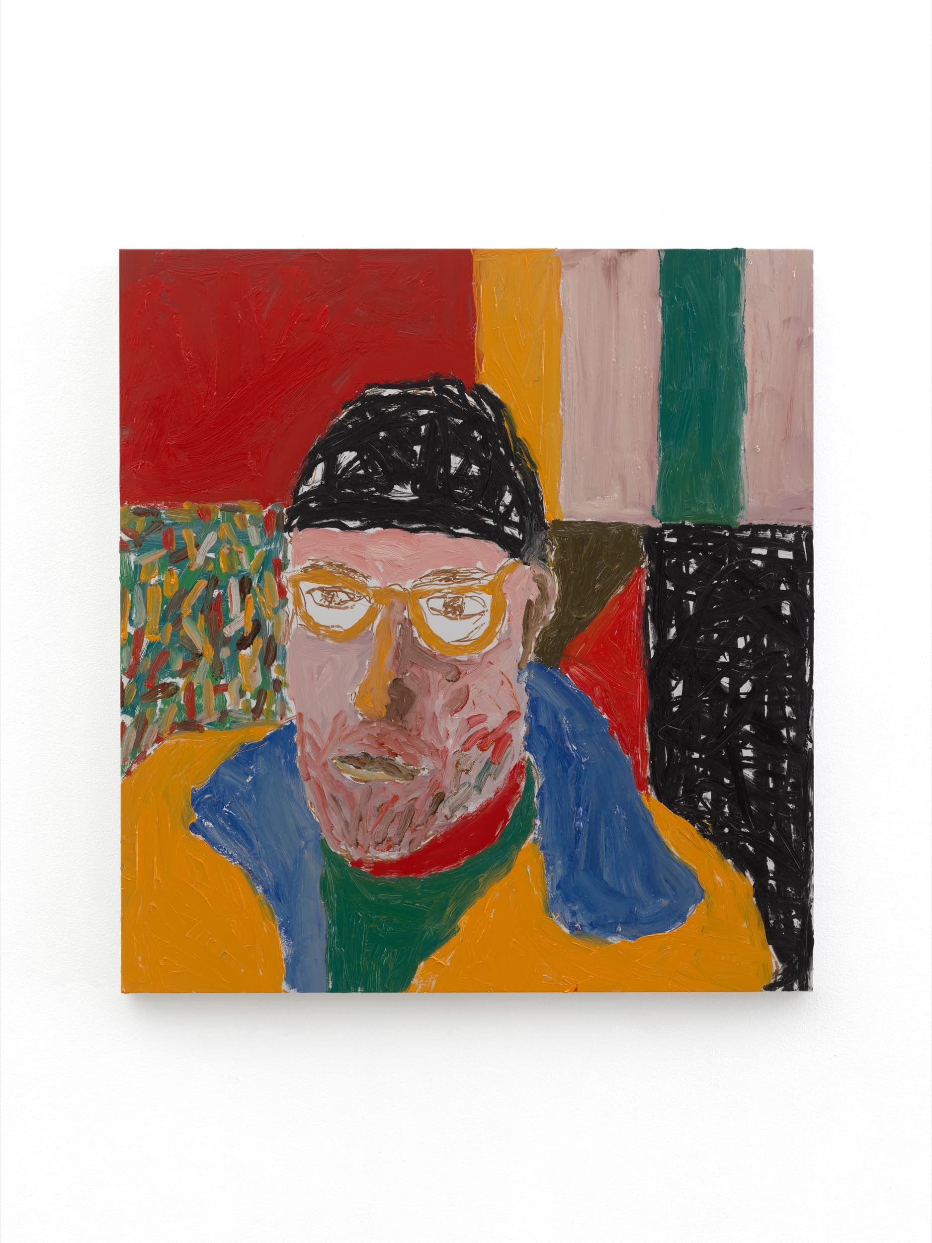 Sean Scully, The Artist, 2025. Oil and oil pastel on aluminium, 30 × 28 inches. © Sean Scully. Courtesy Thaddaeus Ropac gallery.