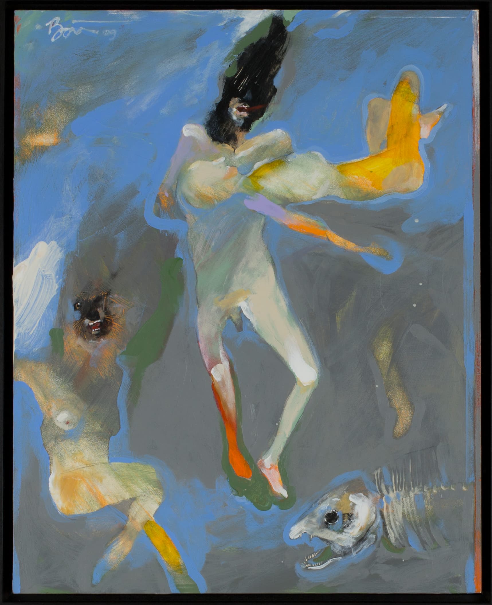 Rick Bartow, Give Me Back My Father, 2009. Acrylic on panel, 20 × 16 inches. Courtesy Portland Art Museum.