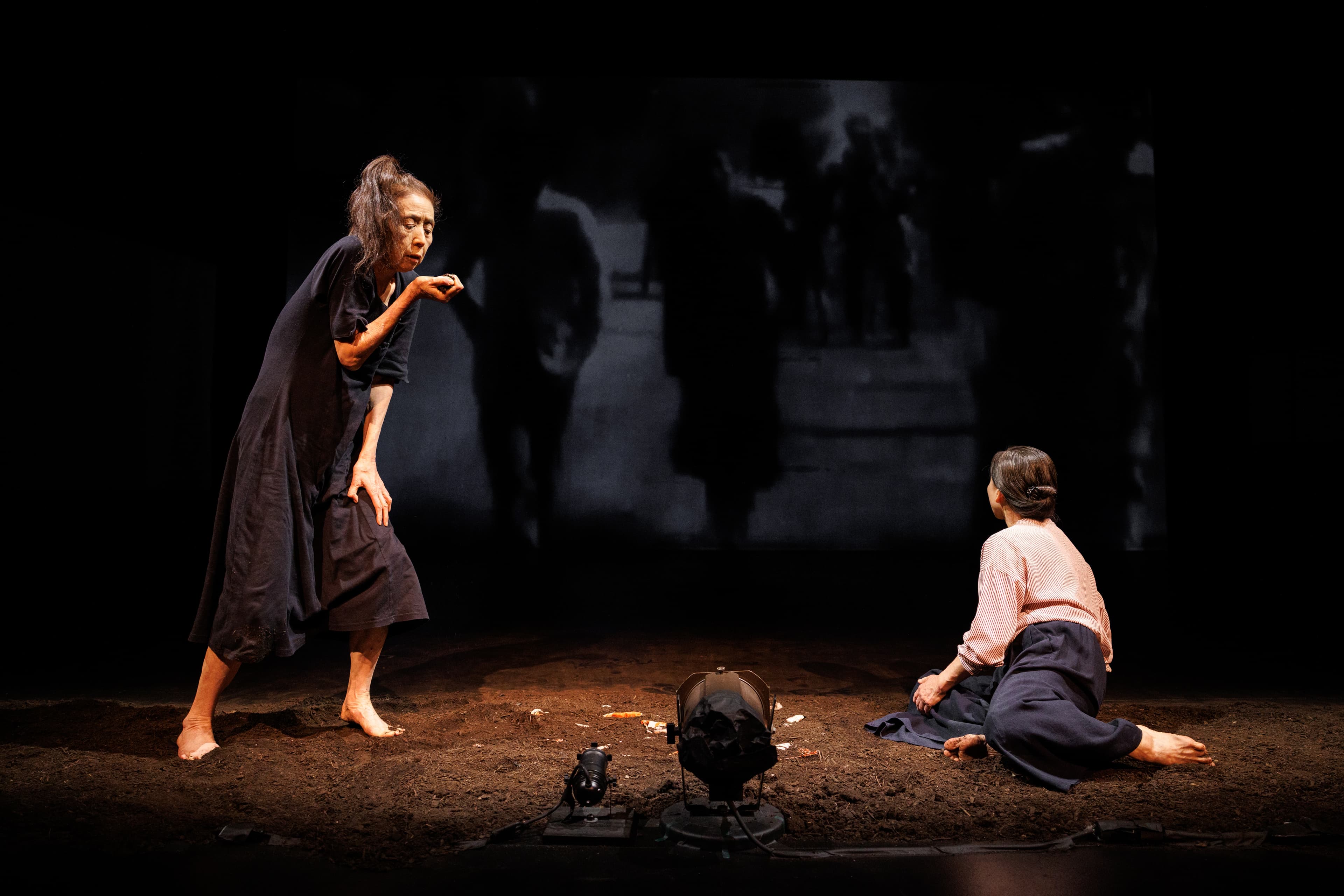 Eiko Otake and Wen Hui, What is War, Brooklyn Academy of Music, Next Wave, 2025. Photo: Maria Baranova.
