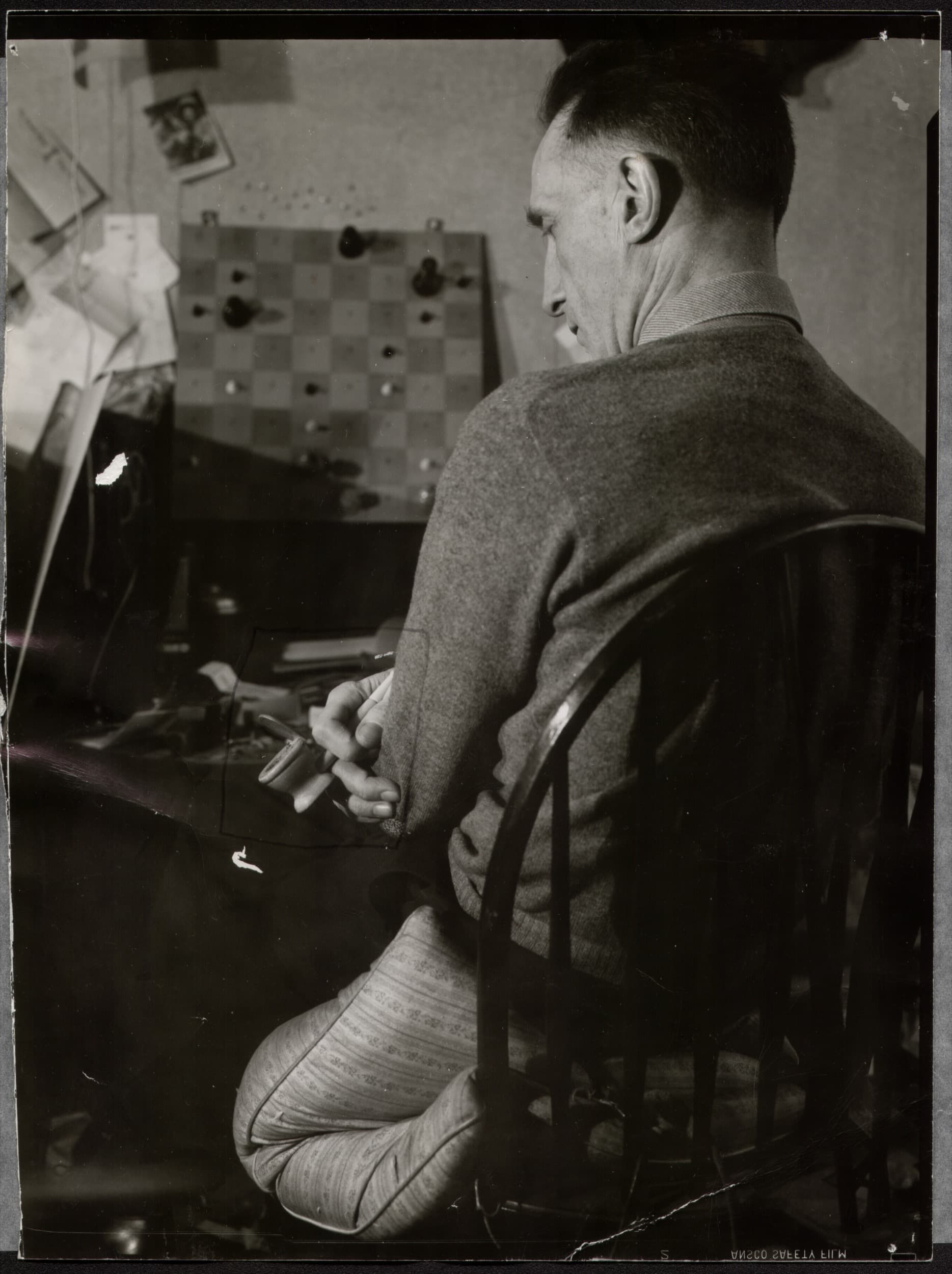 Percy Rainford, Portrait of Marcel Duchamp, 1945. Gelatin silver print. Archives of the Austrian Frederick and Lillian Kiesler Private Foundation, Vienna, Austria. © 2026 Estate of Percy Rainford.