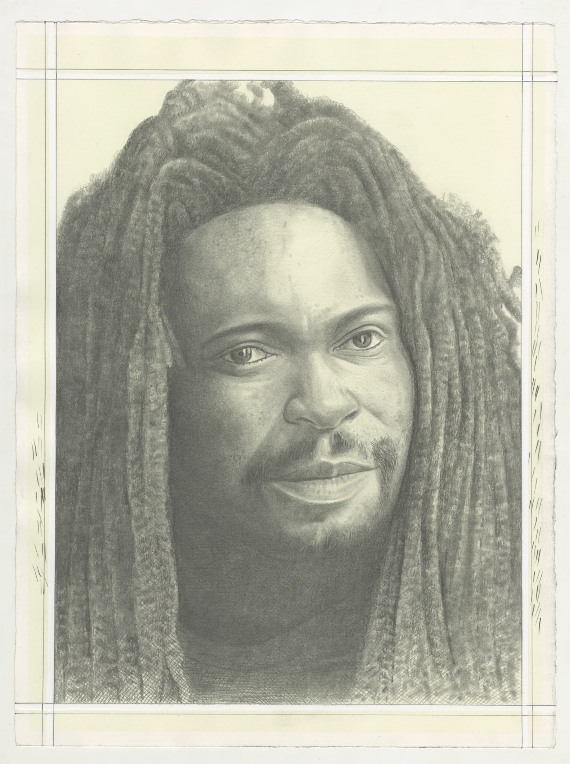 Portrait of Sedrick Chisom, pencil on paper by Phong H. Bui. From a photo by Marko Righo.