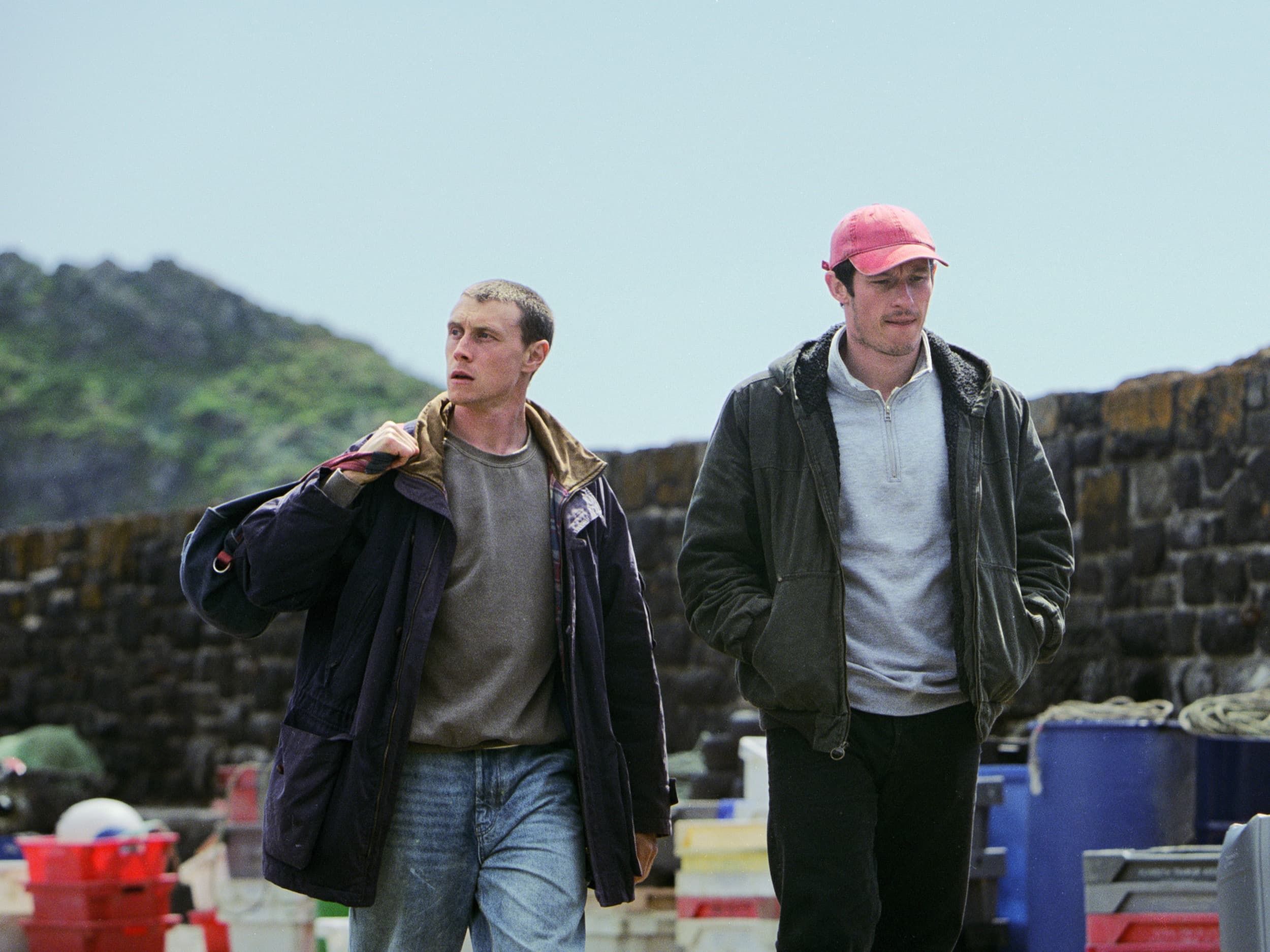 George MacKay and Callum Turner in Rose of Nevada (dir. Mark Jenkin). Courtesy 1-2 Special.