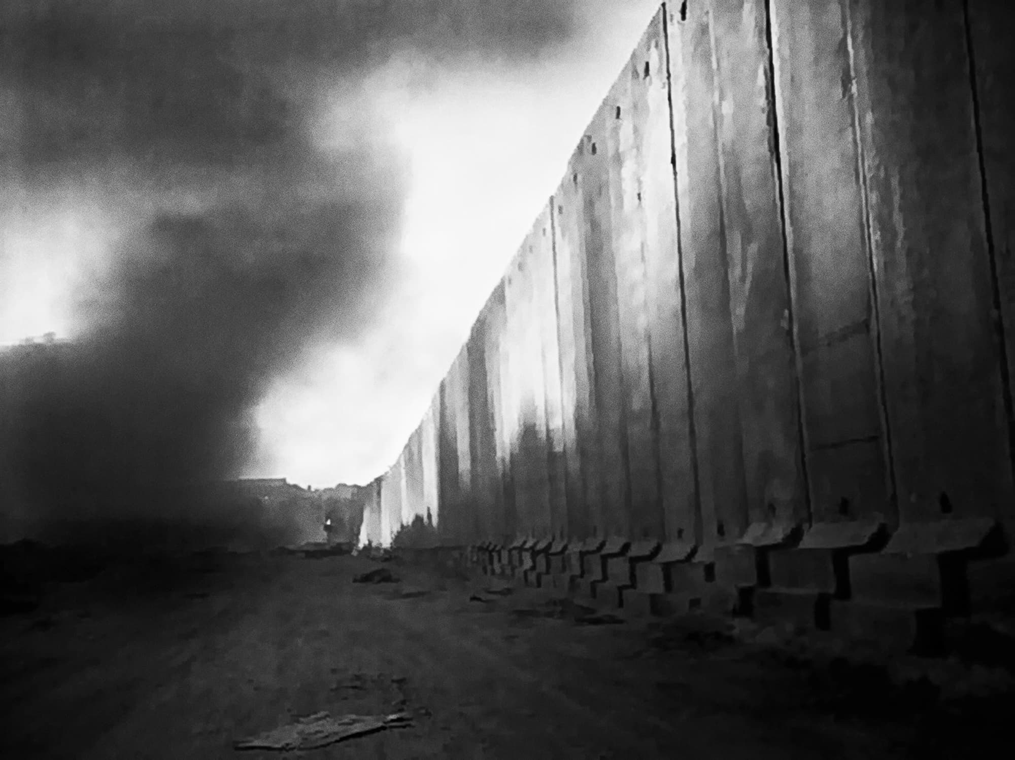 Rula Halawani, Untitled, 2005. From the series "The Wall." Inkjet reproduction print. Courtesy the artist. FotoFest Biennial 2014 View From Inside: Contemporary Arab Photography, Video and Mixed Media Art.