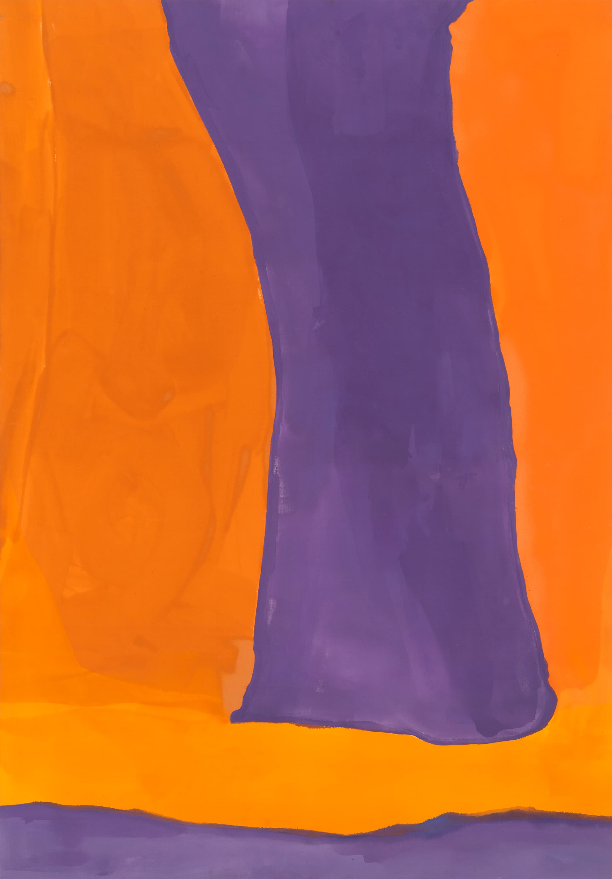 Helen Frankenthaler, Gamut, 1968. Acrylic on canvas, 134 × 93 inches. © 2026 Helen Frankenthaler Foundation, Inc./Artists Rights Society (ARS), New York. Courtesy Gagosian. Photo: Rob McKeever.